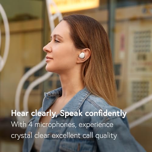 Phiaton Bonobuds True Wireless Earbuds Noise Cancelling Bluetooth Earbuds. Ambient Mode Headphones with Touch Controls. 20 Hr Battery and Quick Charge - color: Beige