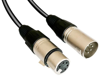 5 Pin XLR Microphone Cable, XLR Connector, Balanced Male to Female Connections for Microphone and Audio Interface (5 Meter/16.4Ft)