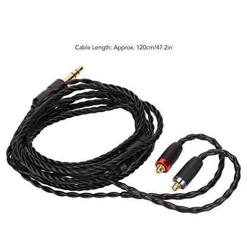 Replacement Headphone Cable for SE215 SE315 SE425 SE535 SE846, MMCX to 3.5mm OFC Earphone Cable with Mic, Oxygen Free Copper Wire for Westone UE AudioSense