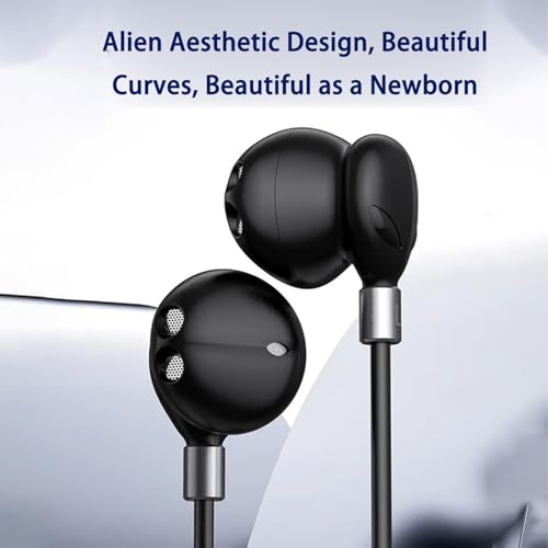 Anti Winding Corded Earphones Featuring Retractable Design and Durability Braided Cable Anti Tangling in Ear Earphones - color: White