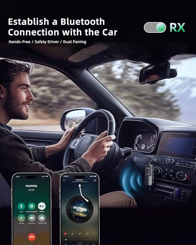 Airplane Bluetooth Transmitter Receiver for 2 Headphones, Black | Wireless Audio Adapter for Plane, TV, Gym, Travel, Compatible with 3.5mm Aux Jack on Car and Home Stereo - color: Black
