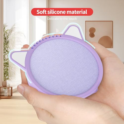 Silicone Cover for Ec/-ho P/-op Soft Waterproof Dustproof Portable Protective Case Compatible with Ec-h/o P-o/p Speaker Accessories (Purple) - color: purple
