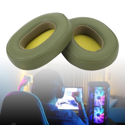 Replacement Ear Pads, Memory Foam Cushions for Over-Ear Headphones, Compatible with Crusher 3.0, Evo ANC Headphones, Breathable Velour Ear Cushions