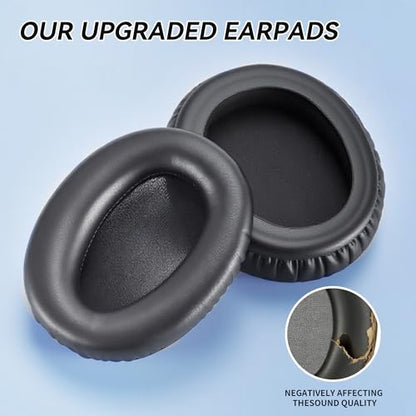 Lukvcoe Replacement Earpads for Sony WH-CH700N(WHCH700N), MDR-ZX780(ZX780DC), MDR-ZX770 and MDR-10R(10RNC 10RBT) Over-Ear Headphones, Ear Pads Cushions Softer Protein Leather (Protein Leather - Black)