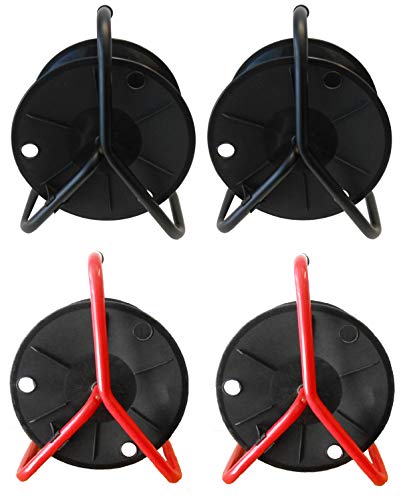 Audio2000'S ADC2716C4 4-Pack (2 Red + 2 Black) Portable Cable Reels/Cord Reels, Capacity of Each Reel: 330 feet of 6mm Cable/Cord
