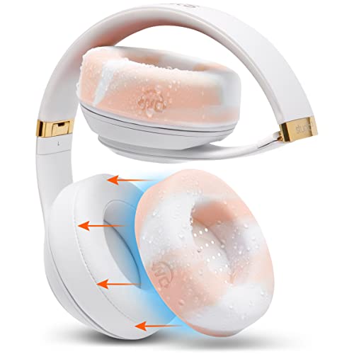 WC SweatZ Studio - Patented Covers for Beats Studio 3 (A1914) & 2 (B0500) | Made by Wicked Cushions | Made with Premium Silicone | Also fits B0501 | Pink Marble - color: Pink Marble