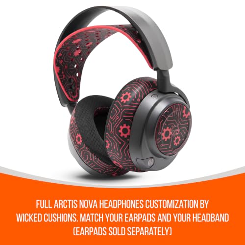 WC HeadbandZ Arctis Nova V2 - Wide Silicone Headband for Arctis Nova - color: Techne