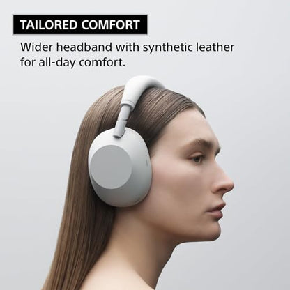 Sony WH-1000XM6 The Best Noise Cancelling Wireless Headphones, Silver | HD NC Processor QN3, 12 Microphones, Adaptive NC Optimizer, Mastered by Engineers, Studio-Quality, Up to 30 Hrs of Battery - color: PLATINUM SILVER