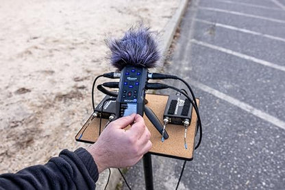 Zoom H6essential 32-Bit Float Recorder Bundle with WSH-4e Windscreen | Includes Zoom WSH-4e hairy windscreen to reduce wind noise during outdoor and location recording. - style: H6e + Windscreen