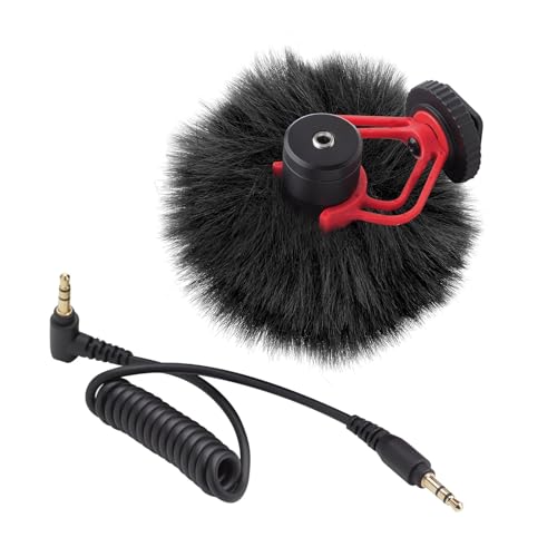 PATIKIL Furry 마이크 윈드스크린 5mm x 55mm 마이크 커버 윈드실드 실내 실외 마이크용 라이트 그레이 2팩 - color: 연회색., size: 5mm x 55mm