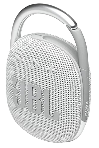 JBL 2 Pack Clip 4 Waterproof Wireless Audio Bluetooth Speaker Bundle (White) - color: White