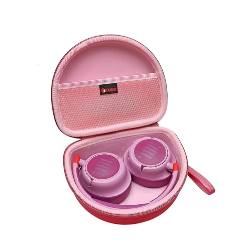 XANAD Hard Case for JBL Junior JR 470NC/460NC/320 Kids Headphones, Pink | for iClever BTH12 HS19 BTH20 BTH22 BTH26/Candy Bila/Acer/JBL/MIDOLA/JoySpark/JLab/ADOOPE/Spiderman/EarFun/ Etc Kids Headphone - color: Pink