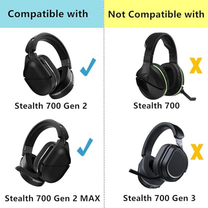 Cooling Gel Earpads Replacement for Turtle Beach Stealth 700 Gen 2 Headsets
