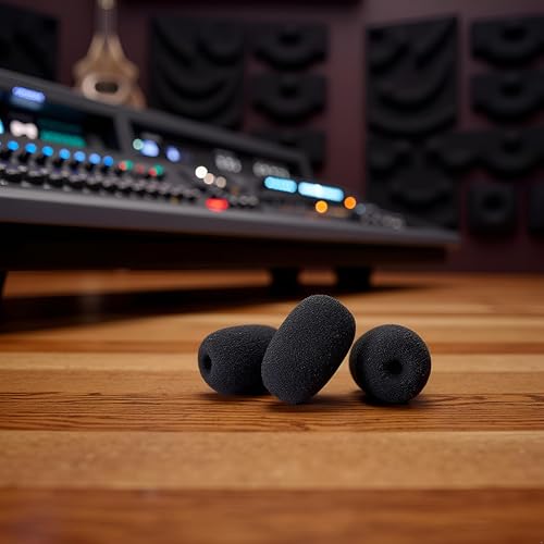 10Pcs Black Microphone Headset Grill Windscreen Sponge Foam Mic Cover Price Black Wholesale Microphone Windscreens Microphones and Accessories
