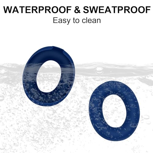 Studio Pro Ear Covers for Beats Studio Pro Headphones Sweat Proof Covers Shockproof and Drop-Resistant,Washable Silicone Case Accessories (Blue) - color: Blue Case