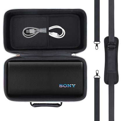 Hard EVA Carry Case for Sony ULT Field 3 Wireless Portable Bluetooth Speaker, Protective Bluetooth Speaker Storage Bag,Mesh Pocket & Shoulder Strap (Case Only)