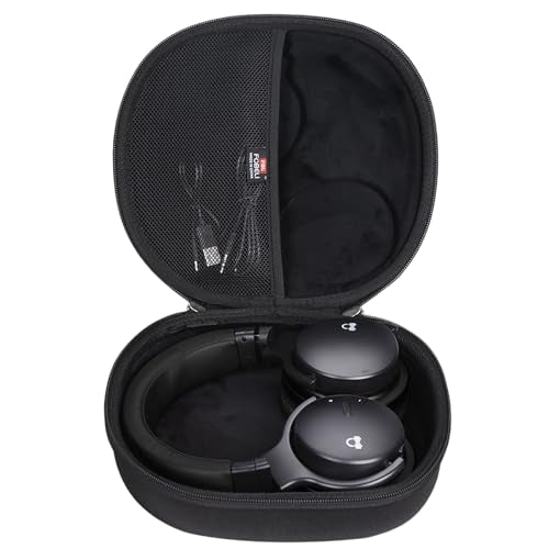 FBLFOBELI Hard Headphone Storage Case for Silensys E7 / PurelySound E7 / MOVSSOU E7 / COWIN E7 / Tapela E7 / Audonia E7 Active Noise Cancelling Bluetooth Headphones (Case Only) (Black) - color: Black