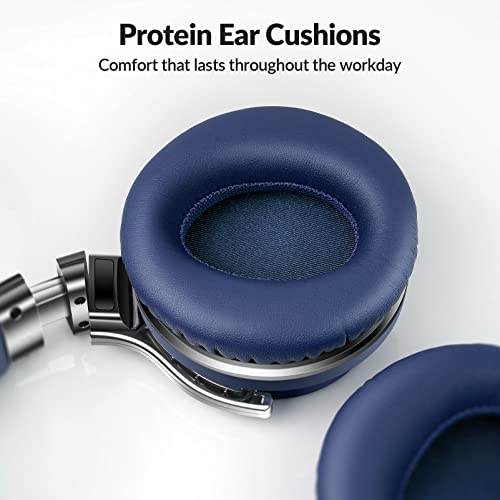 Million Sold 10 Years Classic E7 Active Noise Cancelling Headphones with Upgraded Noise Cancellation, Bluetooth Headphones Wireless with HD Sound Vivid Deep Bass, for Home Office Travel Gift Pcs - color: Navy, style: E7 Wireless Active Noise Cancelling He