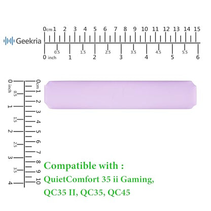 Geekria Headband Pad Compatible with Bose QuietComfort 35 ii Gaming, QC45/ QC35/ QCSE Headphones, Replacement Band Repair Part (Purple) - color: Purple