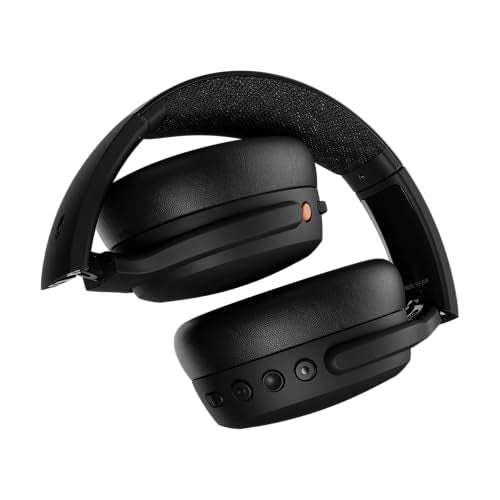 Skullcandy Crusher ANC 2 Noise Cancelling Wireless Headphones - True Black | Multi-Sensory Crusher Bass, Over-Ear Fit, Bluetooth, 60 Hours Battery, Working Out, Gym, Travel, Studying, Music, Gaming - color: True Black