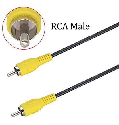 RCA Audio Subwoofer Cable 1 RCA Male to 1 RCA Male Audio/Video Cord S/PDIF Coaxial Cable, Digital AUD Nickel Plated RCA to RCA Cable for Subwoofer, Amplifier, Home Theater [5FT/2pack]