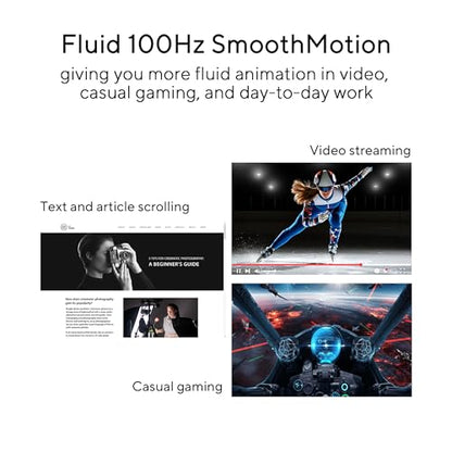 ASUS 22” Eye Care Monitor (VP229QF) – 100Hz, IPS, Full HD, 99% sRGB, Frameless, Adaptive-Sync, DisplayPort, HDMI, Low Blue Light, Flicker Free, Wall Mountable, 3 yr Warranty | Includes monitor arm, base and HDMI cable for mounting, connectivity and assemb