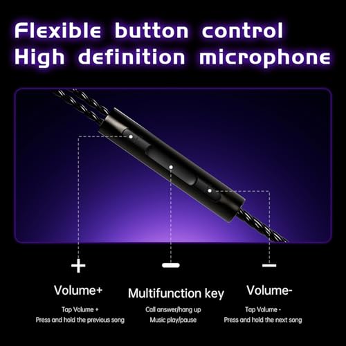 CCA ND Planet IEM Earphones: 12mm Dual Magnetic Drivers, HiFi Gaming Earbuds with Detachable 2-Pin Cable, Noise Isolating in-Ear Monitors for Musician Audiophile Singer DJ - color: Gold, style: With Mic