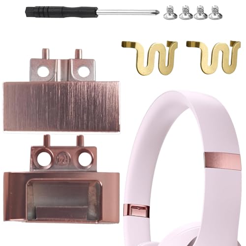 Solo4 Hinge Replacement Headband Connector Metal Folding Repair Parts Clip Cover Pin Kit Accessories Compatible with Beats Solo 4 Headphone. (Cloud Pink) - color: Cloud Pink