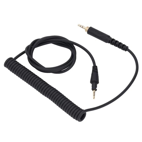 Fabater Coiled Audio Cable, 3.5mm Male to Male Headphone Cable, Extension Wire Auxiliary Stereo Aux Cord for DJHDJCUE1, HDJCUE1BT, HDJX5, HDJX7, HDJS7 Wireless Headphones