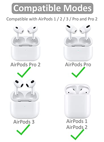 3 Pairs Ear Hooks Compatible with AirPods Pro 2nd 1st and 3 2 1, 360 Angle Rotation Adjustable Length Anti-Slip Sport Earhooks Wing Tips Holder Compatible with AirPods 3 2 1 and Pro 2 1 - White - color: 3 white