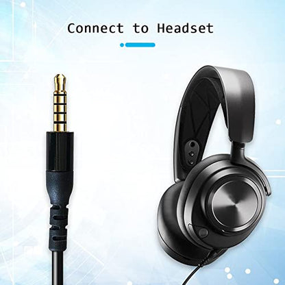 QJYTH Cable Cord Compatible with SteelSeries Arctis Nova Pro Wired Headset - style: 3.5mm to 3.5mm