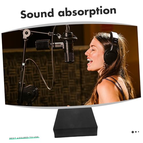 2pcs Acoustic Isolation Foam Pad for Speaker Stands Noise Absorbing Panel for and Monitors for Studios Offices and Home Theaters