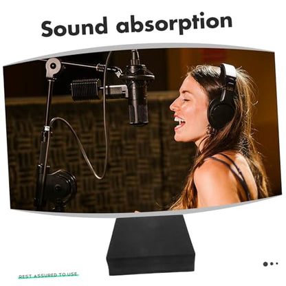 2pcs Acoustic Isolation Foam Pad for Speaker Stands Noise Absorbing Panel for and Monitors for Studios Offices and Home Theaters