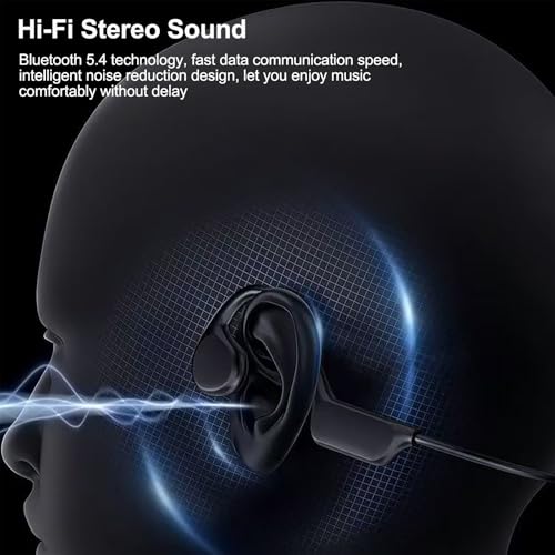 Bone Conduction Sports Headset Open-Ear Bluetooth 5.4 Wireless Headphones