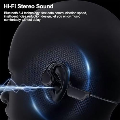 Bone Conduction Sports Headset Open-Ear Bluetooth 5.4 Wireless Headphones
