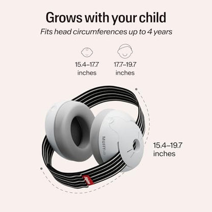Alpine Muffy Baby Ear Muffs Noise Protection | Toddler Ear Protection | For babies up to 4 years | 24dB Sound Reduction | Baby Hearing Protection | Noise Reduction | Baby Essentials New Mom Gifts - color: Black