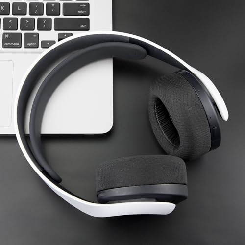 SOULWIT Earpads for Sony Pulse 3D (PS5) Wireless Headset, Ear Pads Cushions with Noise Isolation Foam - MF Black