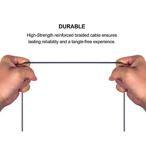 20cm(0.6ft) Right Angle 4 Pole 3.5mm 1/8 inch Male to 4 Pole 3.5mm 1/8 inch Female Stereo Audio Headphone Earphone Extension Cable Adapter Cord Tangle-Free Braided Wire - color: Grey-20cm