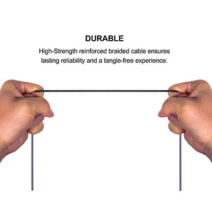 20cm(0.6ft) Right Angle 4 Pole 3.5mm 1/8 inch Male to 4 Pole 3.5mm 1/8 inch Female Stereo Audio Headphone Earphone Extension Cable Adapter Cord Tangle-Free Braided Wire - color: Grey-20cm
