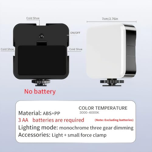 Tripod Vlogging Kit for iPhone and Android with LED Light Mini Shotgun Mic Adjustable Phone Holder for Travel, Live Streaming, Black - color: Black