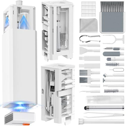 34-in-1 Electronics Cleaning Kit for iPhone, AirPods, Keyboard, USB C, Port | Professional, Multi-Purpose Cleaning Kit, With Cleaning Putty, Microfiber Cloth, Compact Portable Design White sunoyar - color: White