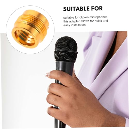 ibasenice 8pcs Microphone Clip Converter Set to Male Thread Adapter Shock Mount Holder for Secure Microphone Stand Setup Dampening Design Easy Installation