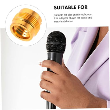 ibasenice 8pcs Microphone Clip Converter Set to Male Thread Adapter Shock Mount Holder for Secure Microphone Stand Setup Dampening Design Easy Installation