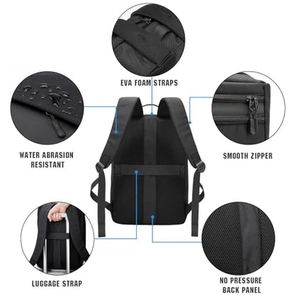 GDNasist Game Console Backpack for PS5, Protective Carrying Case Compatible with Playstation5 Console, Base, 15.6”Laptop, Headset, PS5 Controller, More Game Discs, and Gaming Accessories - style: Side-opening Style