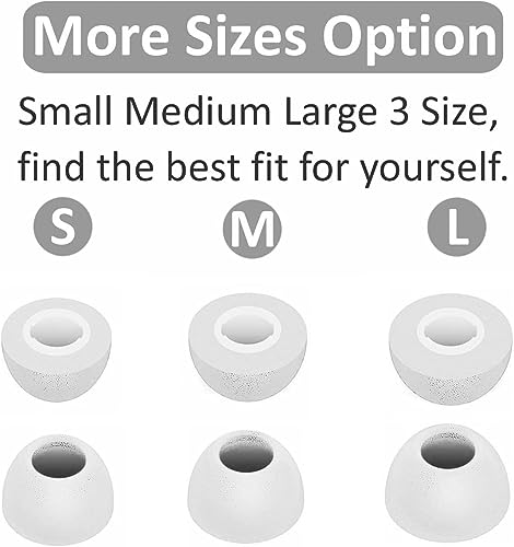 Replacement Memory Foam Tips Foam Sleeves Earbuds Tips Compatible with Beats Solo Buds, [Noise Cancelling] 6PCS 3Pairs S/M/L Gray 2143PG - color: Gray