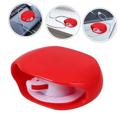 DOITOOL Roll Data Cable Organizer Retractable Cable Winder Headphone Organizer Auto Earbud Red Hub Portable