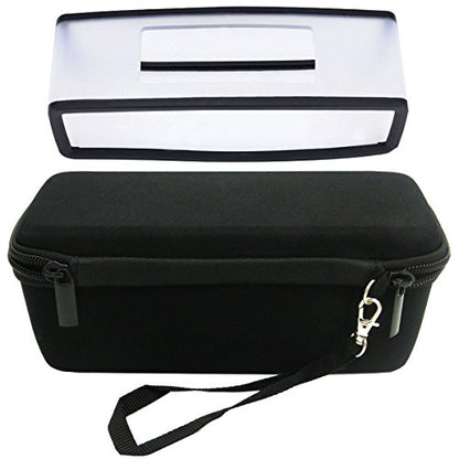 Replacement Gel Soft Case Skin Cover and Hard Travel Carrying Case Box for Bose Soundlink Mini Bluetooth Speaker - Black