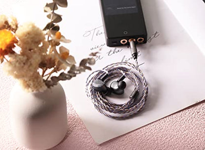 Linsoul Tripowin Zoe 4-Core Hybrid Litz IEM Upgrade Replacement IEM Cable | Pure Copper Silver-Plated Copper Gold-Plated, 24AWG In Ear Monitor Wire for Musician Audiophile, 2.5mm, 2pin 0.78mm - size: 2pin, style: 2.5mm