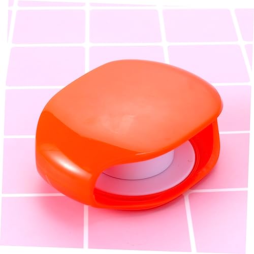 Vaguelly Automatic Cord Winder for Earphones and Data Cables Retractable Organizer Box for Travel Compact Storage Solution in Orange