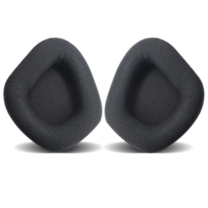Replacement Ear Pads for Corsair Void & Corsair Void PRO RGB Wired/Wireless Gaming Headsets, Ear Cushion Pads Cover, Black Mesh Fabric, Memory Foam-Black